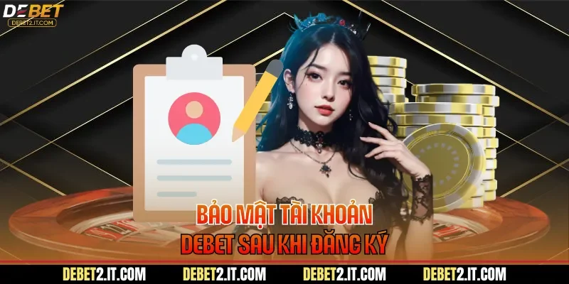 Bảo mật tài khoản DEBET sau khi đăng ký