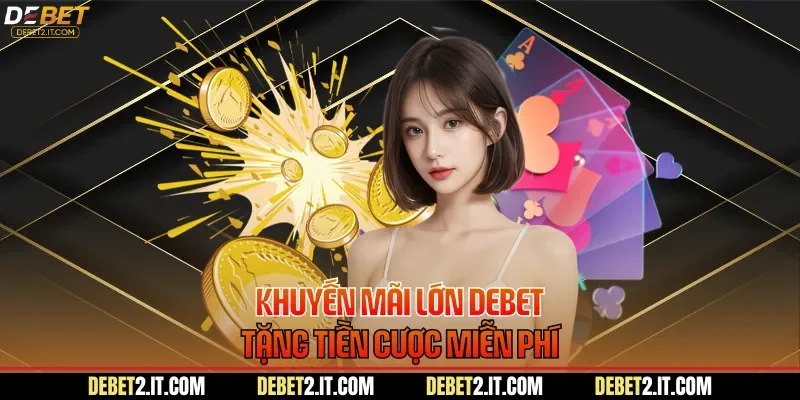 Khuyến mãi lớn DEBET tặng tiền cược miễn phí